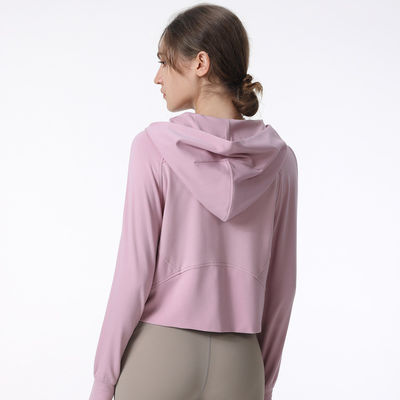Light Running Zipper Long Sleeve Sports Jackets Ladies Workout Sweater 2XL