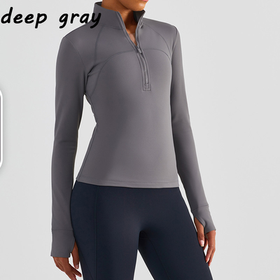 Winter New Plush Horse Riding Base Layer Half Zipper Warm Equestrian Top