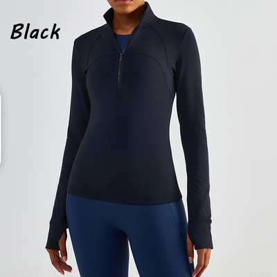 Winter New Plush Horse Riding Base Layer Half Zipper Warm Equestrian Top