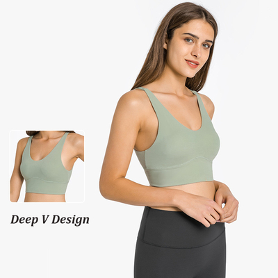 Active Stretch Womens Sports Bra Padded Fitness Top Backless Sexy Yoga Bra
