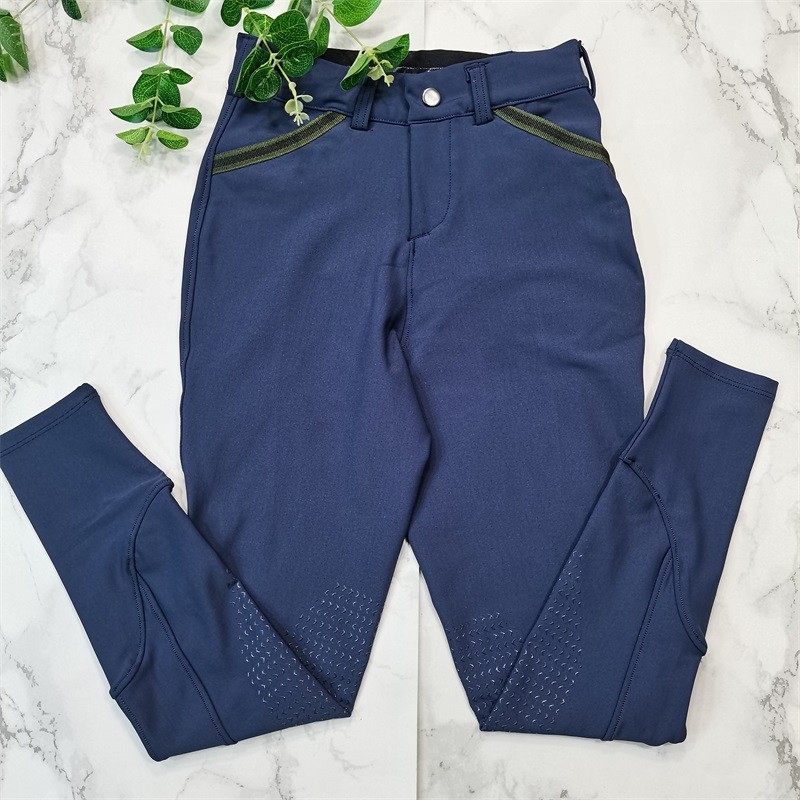High Quality Kids Horse Riding Leggiings Boys Equestrian Pants Knee Silicone Breeches