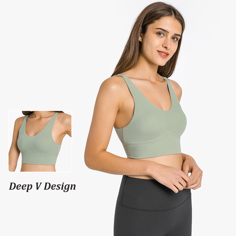 Active Stretch Womens Sports Bra Padded Fitness Top Backless Sexy Yoga Bra
